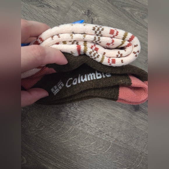 Columbia Women's Fairisle Thermal Socks 2pk NEW - Picture 3 of 4